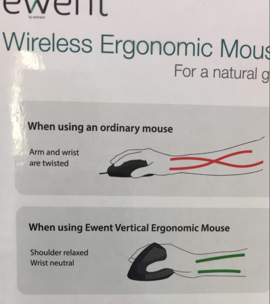ratón ergonómico vertical