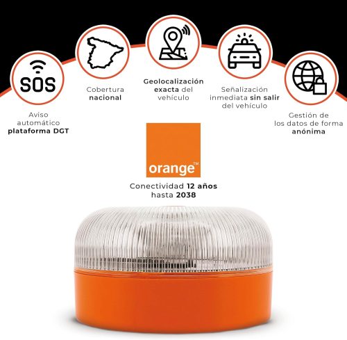 Baliza V16 homologada DGT recargable