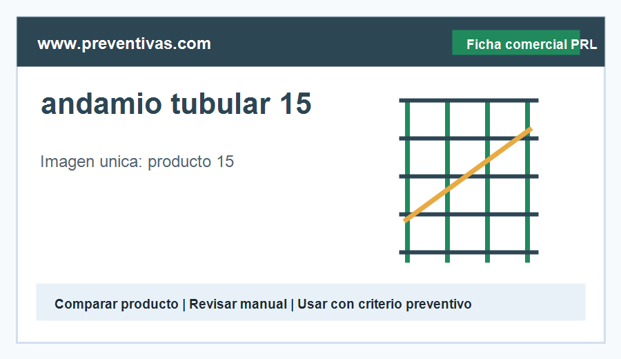 andamio tubular 15 - medio auxiliar recomendado