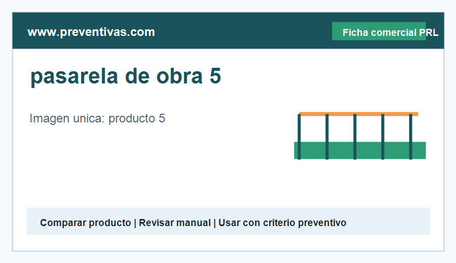 pasarela de obra 5 - medio auxiliar recomendado