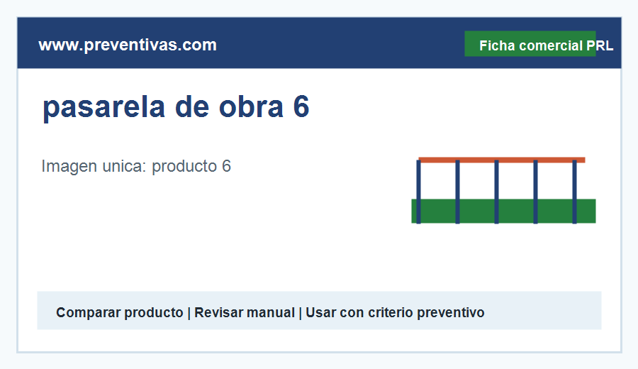 pasarela de obra 6 - medio auxiliar recomendado