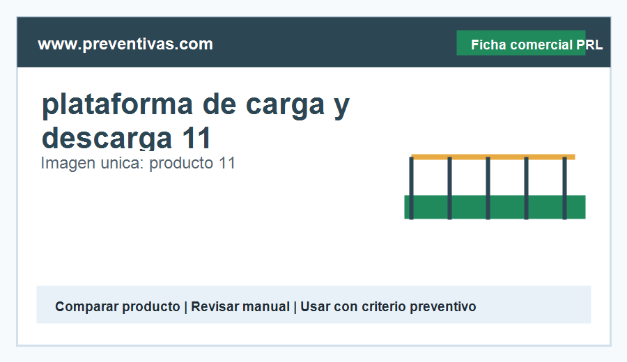 plataforma de carga y descarga 11 - medio auxiliar recomendado