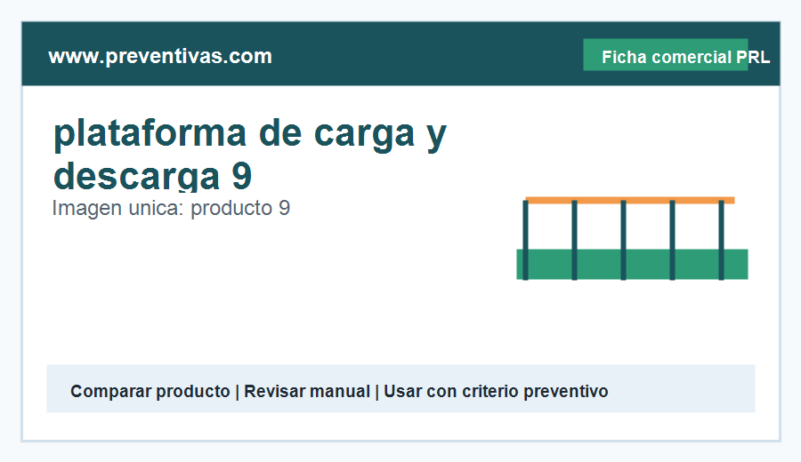 plataforma de carga y descarga 9 - medio auxiliar recomendado